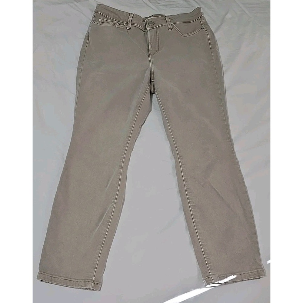 Lauren Conrad Women's Size 12 Tan/Gray Jeans High Rise Skinny Ankle